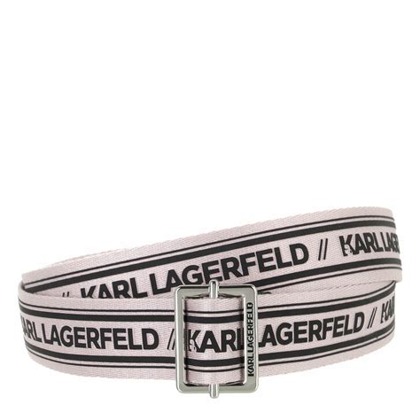 karl lagerfeld logo belt